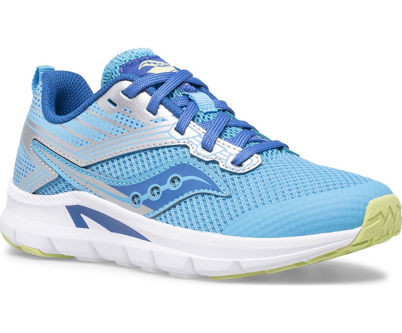 Kids' Saucony Big Axon Sneaker Running Shoes Blue Silver | UK-24781