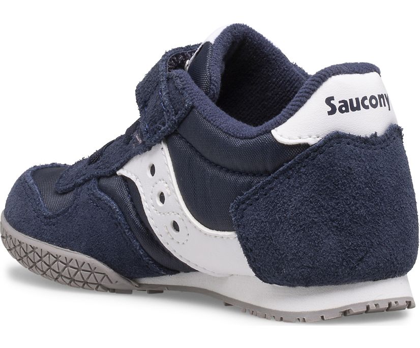 Kids' Saucony Big Bullet Jr. Sneaker Running Shoes Navy White Grey | UK-56397
