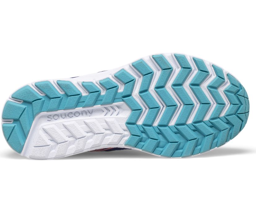 Kids' Saucony Big Cohesion 14 A/C Sneaker Running Shoes Blue Multicolor | UK-23870
