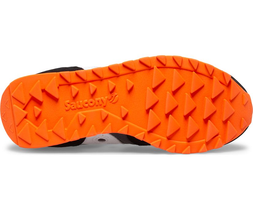 Kids' Saucony Big Jazz Original Sneaker Running Shoes Black Grey Orange | UK-01243