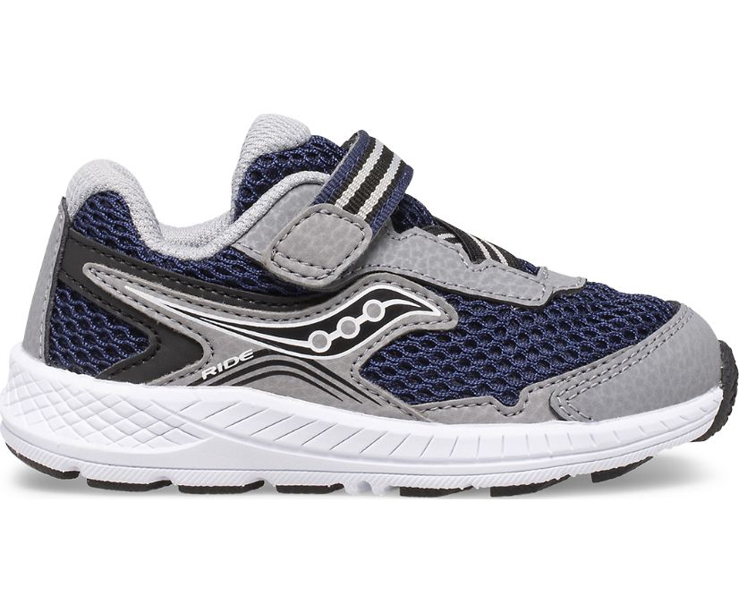 Kids\' Saucony Big Ride 10 Jr. Sneaker Running Shoes Navy Grey | UK-53748