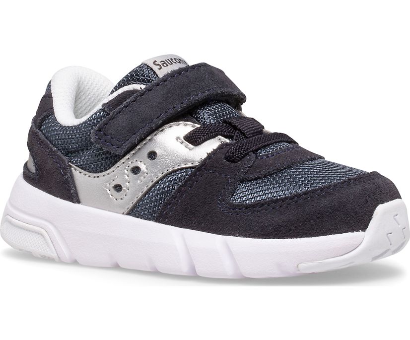 Kids' Saucony Jazz Lite 2.0 Sneaker Running Shoes Navy Silver | UK-74513