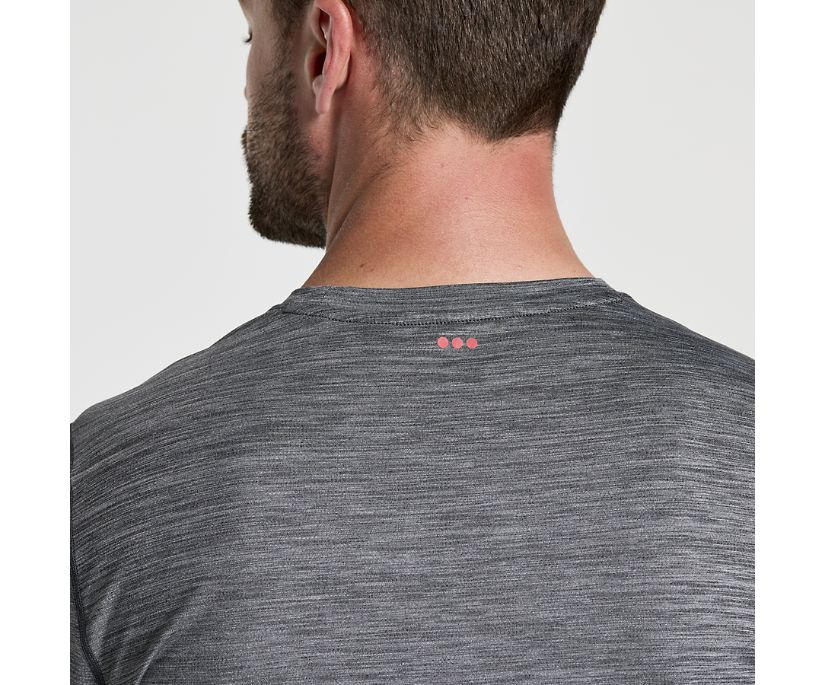 Men's Saucony Boulder Baselayer Long Sleeve Black | UK-83206