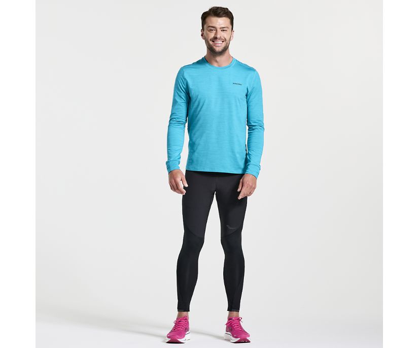 Men's Saucony Boulder Wind Tight Black | UK-23984