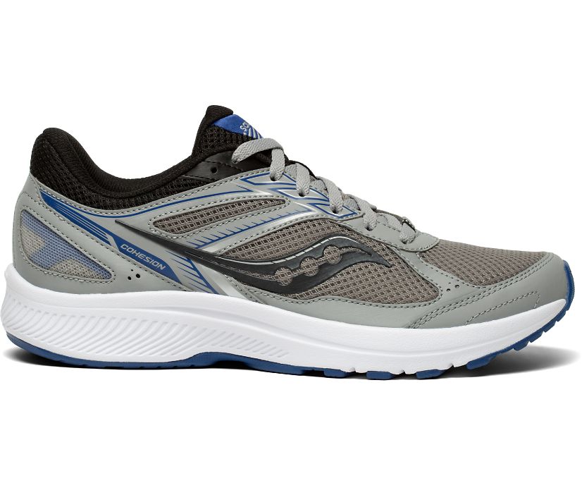 Men\'s Saucony Cohesion 14 Running Shoes Black | UK-21746