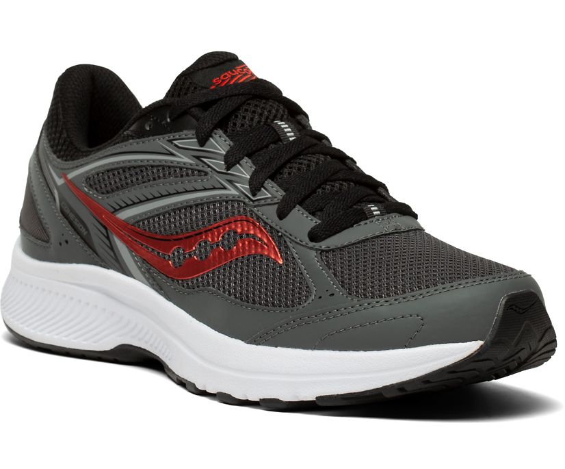 Men's Saucony Cohesion 14 Running Shoes Grey | UK-51476