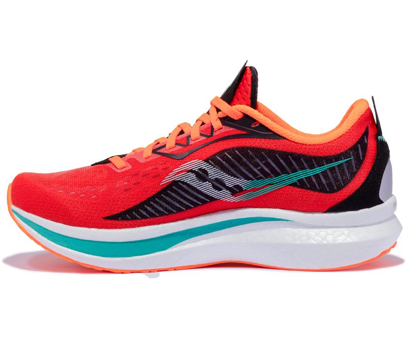 Men's Saucony Endorphin Speed 2 Running Shoes Deep Red Black | UK-46258