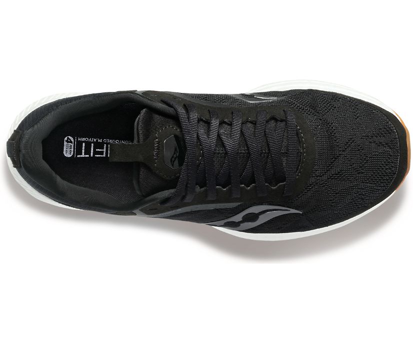 Men's Saucony Freedom 5 Running Shoes Black | UK-73259