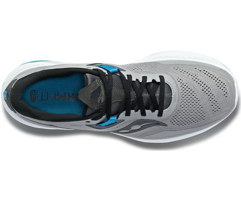 Men's Saucony Guide 15 Wide Running Shoes Grey | UK-79038