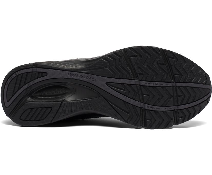 Men's Saucony Integrity Walker 3 Walking Shoes Black | UK-23409