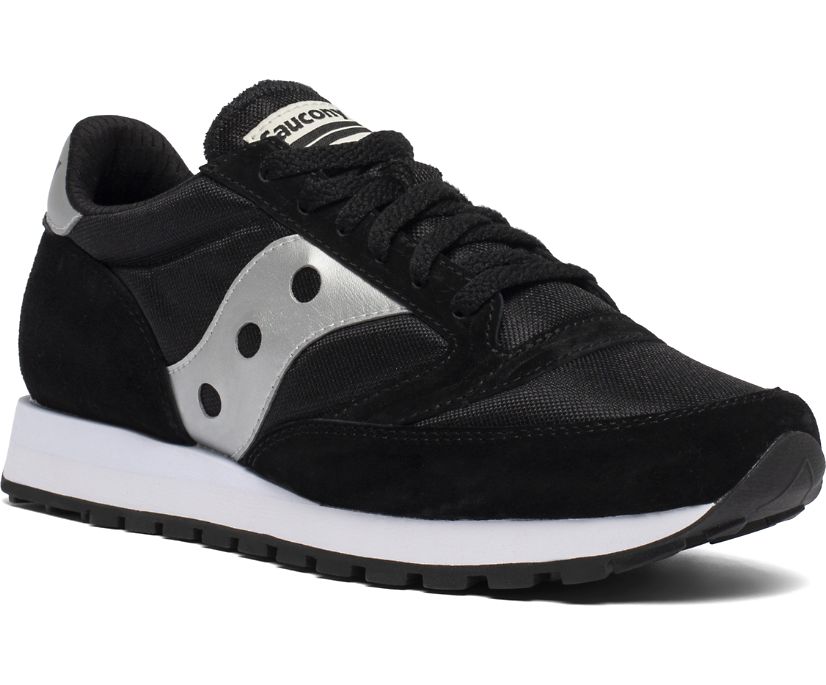 Men's Saucony Jazz 81 Sneakers Black Silver | UK-48015