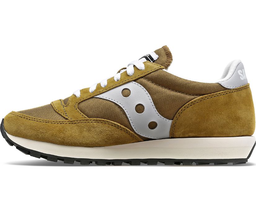 Men's Saucony Jazz 81 Sneakers Olive Grey | UK-70192