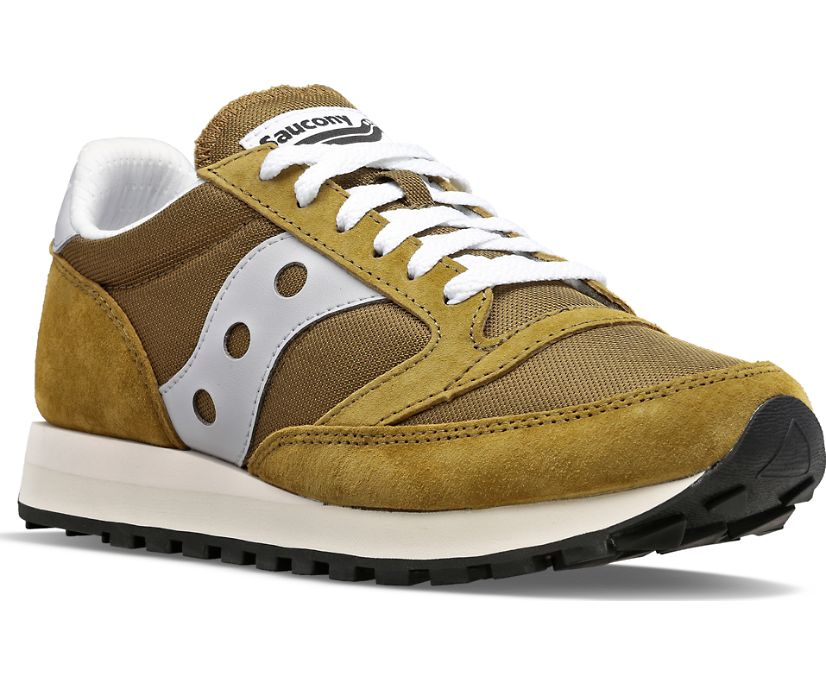 Men's Saucony Jazz 81 Sneakers Olive Grey | UK-70192