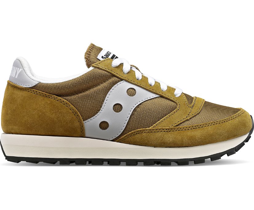 Men\'s Saucony Jazz 81 Sneakers Olive Grey | UK-70192