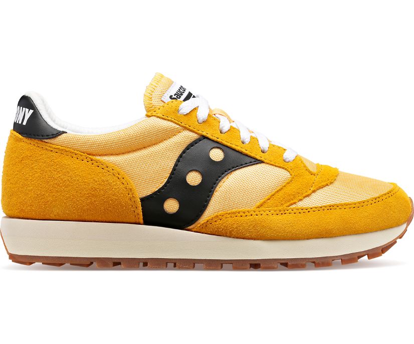 Men\'s Saucony Jazz 81 Sneakers Yellow Black | UK-67348