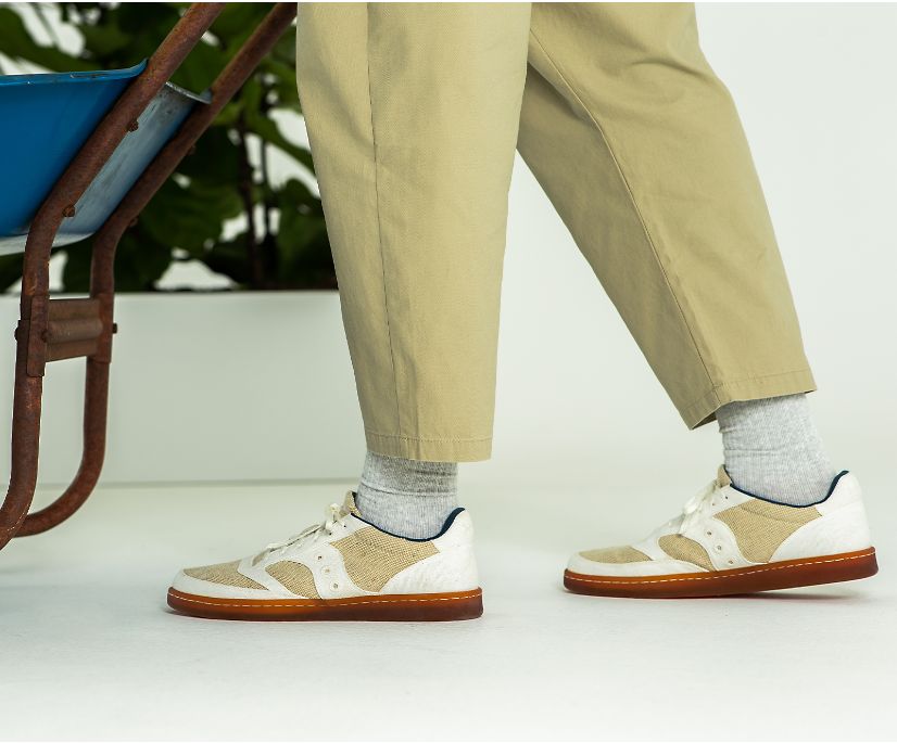 Men's Saucony Jazz Court Rfg Sneakers Beige | UK-87254
