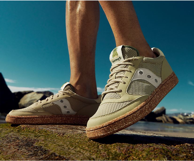 Men's Saucony Jazz Court Rfg Sneakers Olive | UK-12509