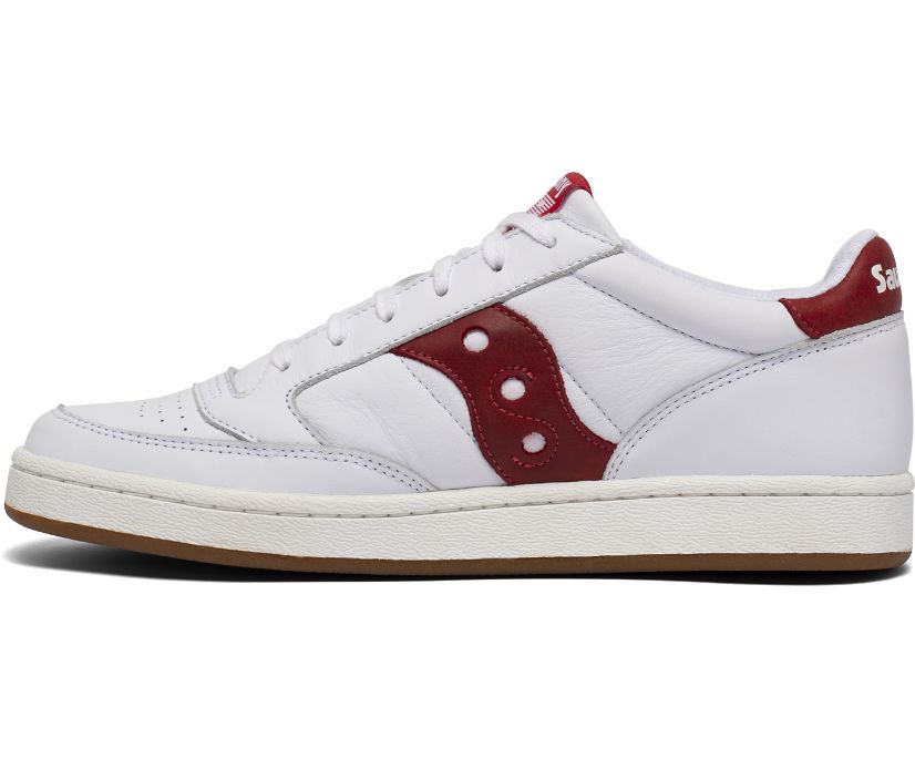 Men's Saucony Jazz Court Sneakers White Red | UK-34728