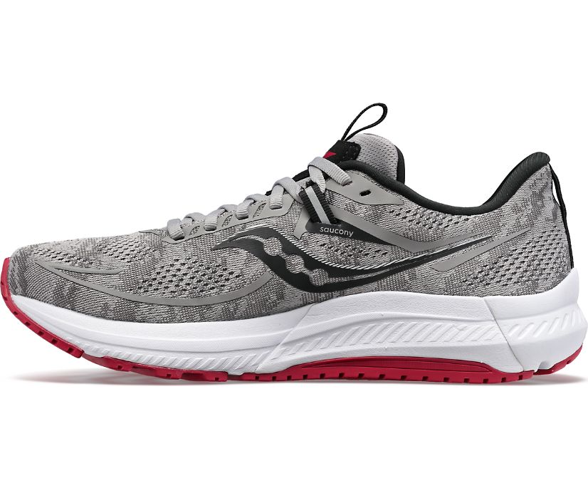 Men's Saucony Omni 21 Running Shoes Dark Red | UK-82567
