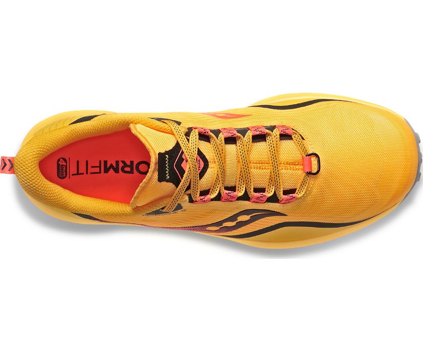 Men's Saucony Peregrine 12 Trail Running Shoes Gold Red | UK-37418