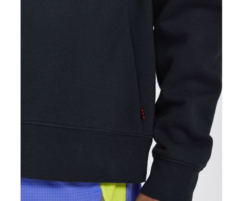 Men's Saucony Rested Crewneck Black | UK-80165