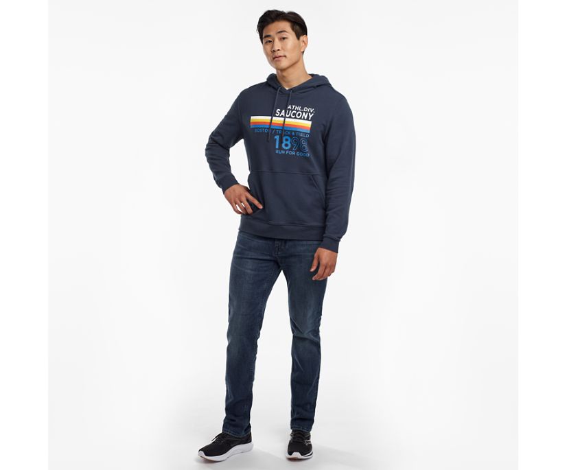 Men's Saucony Rested Hoodie Blue | UK-16579