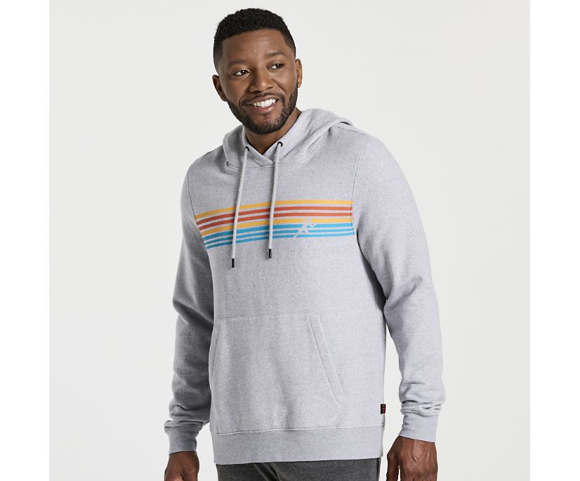 Men\'s Saucony Rested Hoodie Light Grey | UK-27849