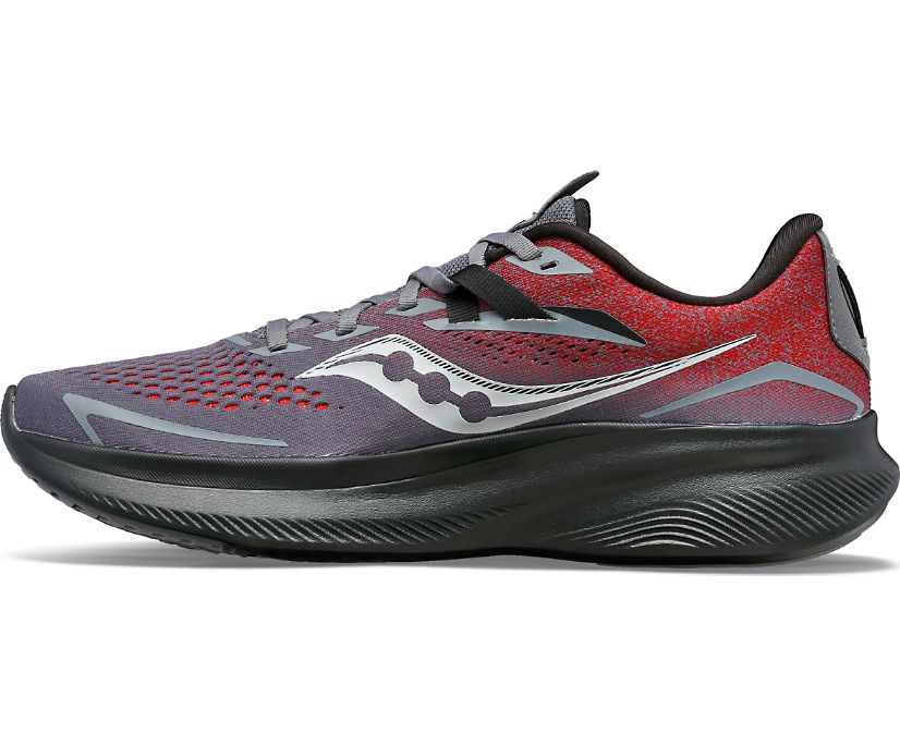 Men's Saucony Ride 15 Running Shoes Grey | UK-18507