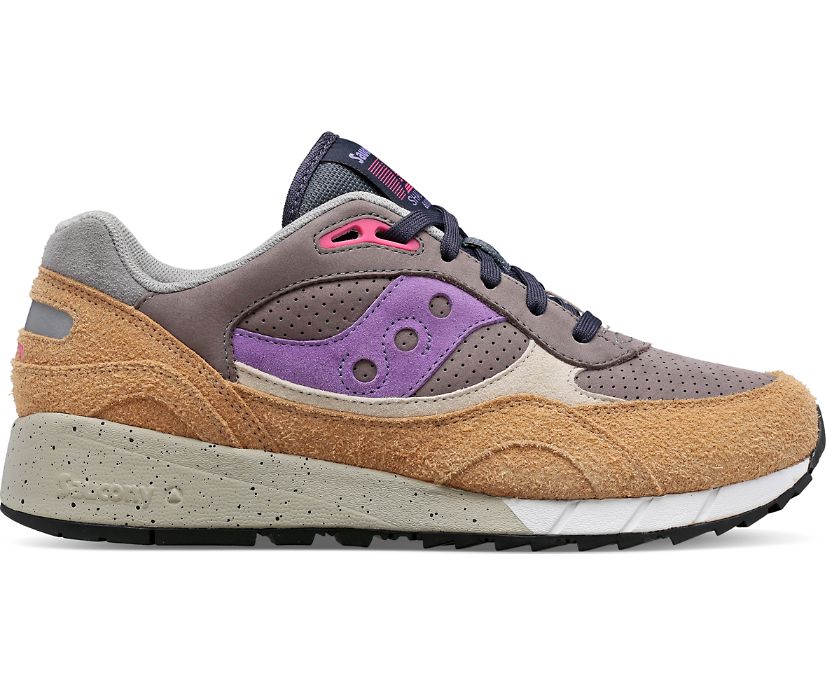 Men\'s Saucony Saucony X Sns Shadow 6000 Sneakers Khaki Grey | UK-73260