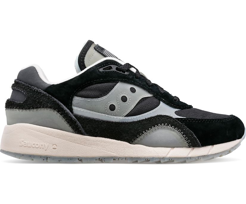 Men\'s Saucony Shadow 6000 Transparent Sneakers Black | UK-62347