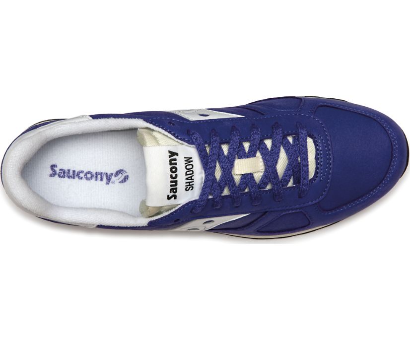 Men's Saucony Shadow Distressed Original Sneakers Blue White | UK-20798