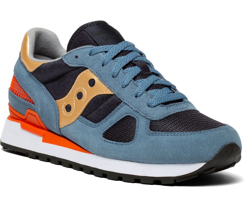 Men's Saucony Shadow Original Sneakers Blue Orange | UK-50987