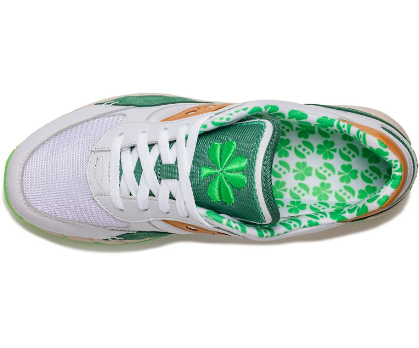 Men's Saucony Shamrock Shadow 6000 Sneakers Green | UK-73804