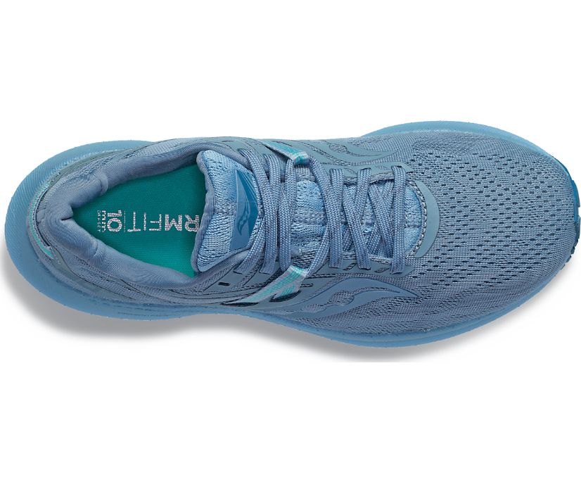 Men's Saucony Triumph 20 Running Shoes Azure | UK-06872