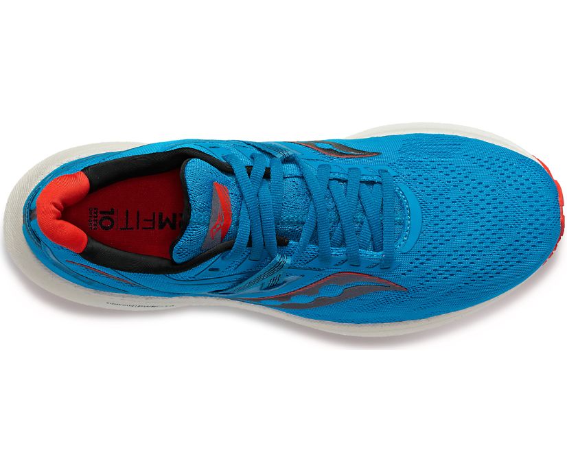 Men's Saucony Triumph 20 Wide Walking Shoes Red | UK-49306