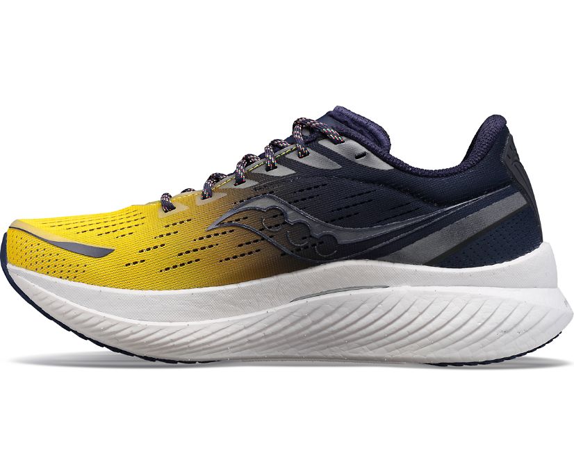 Men's Saucony Vizipro Endorphin Speed 3 Running Shoes Purple Yellow | UK-70134