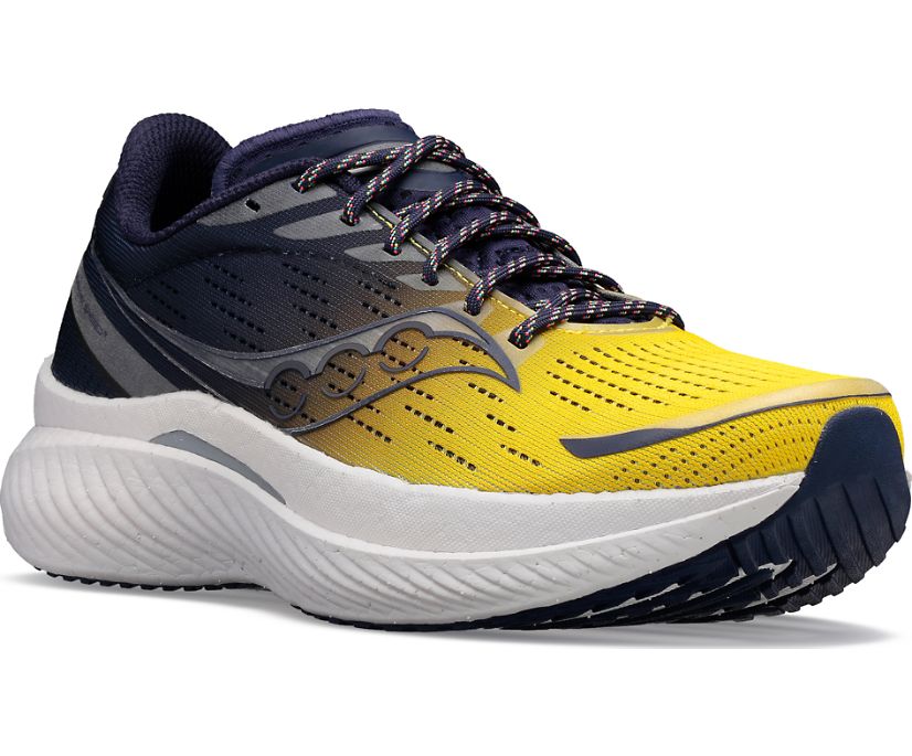 Men's Saucony Vizipro Endorphin Speed 3 Running Shoes Purple Yellow | UK-70134