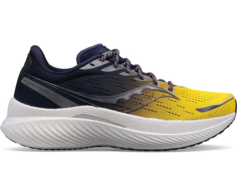 Men\'s Saucony Vizipro Endorphin Speed 3 Running Shoes Purple Yellow | UK-70134