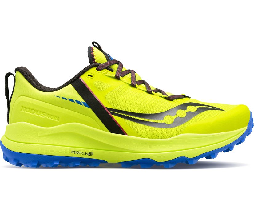 Men\'s Saucony Xodus Ultra Trail Running Shoes Blue | UK-64025