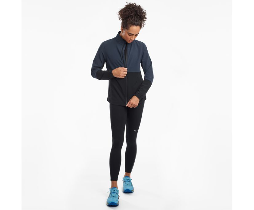 Women's Saucony Bluster Jackets Black | UK-38497