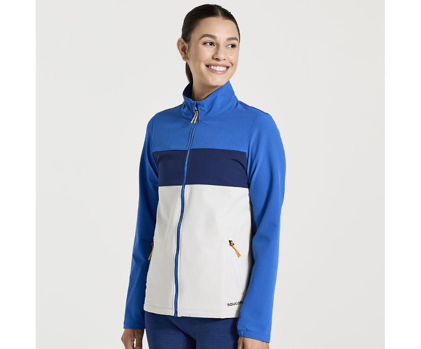 Women\'s Saucony Bluster Jackets Blue | UK-95164