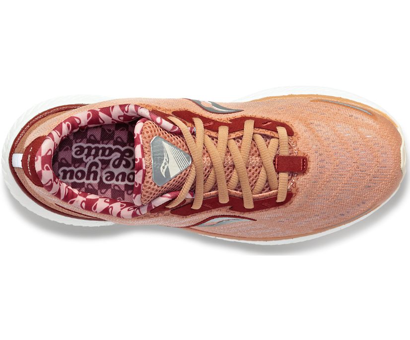 Women's Saucony Bottomless Love Triumph 19 Walking Shoes Coffee | UK-08276
