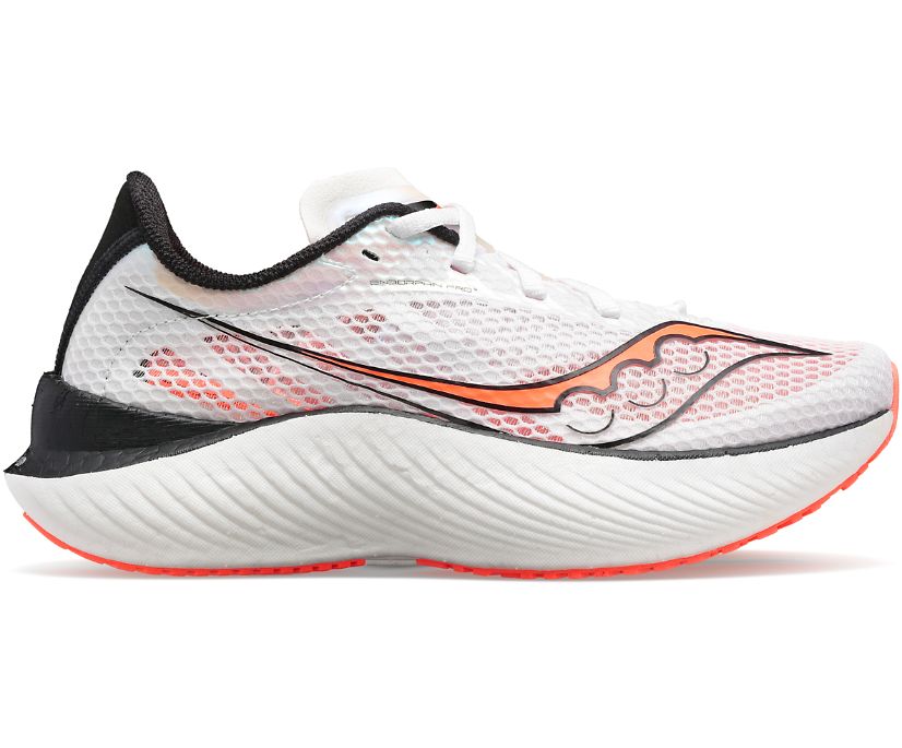 Women\'s Saucony Endorphin Pro 3 Running Shoes White Black Red | UK-97316
