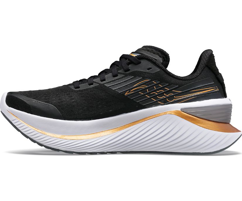 Women's Saucony Endorphin Shift 3 Running Shoes Black Gold | UK-27195