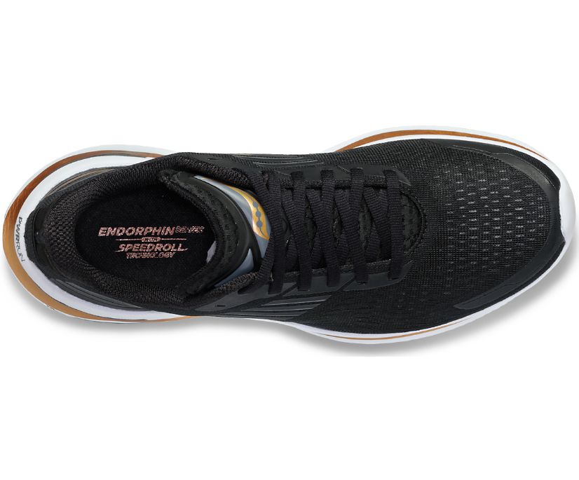 Women's Saucony Endorphin Shift 3 Running Shoes Black Gold | UK-27195