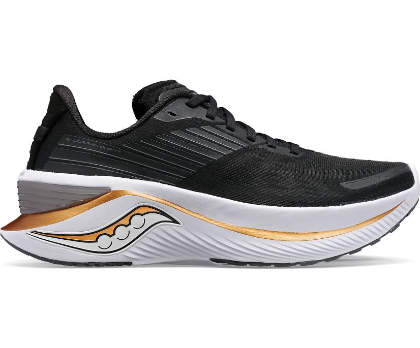 Women\'s Saucony Endorphin Shift 3 Running Shoes Black Gold | UK-27195