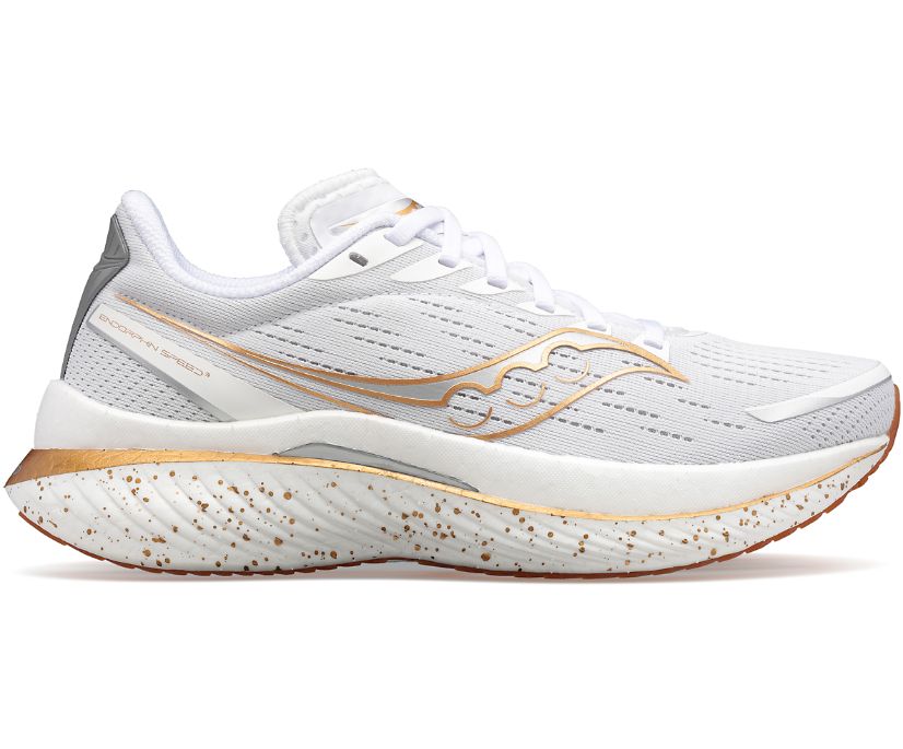 Women\'s Saucony Endorphin Speed 3 Running Shoes White | UK-05986
