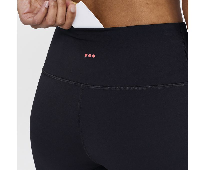 Women's Saucony Fortify Crop Pant Black | UK-69287