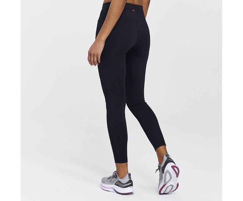 Women's Saucony Fortify Tight Black | UK-04712
