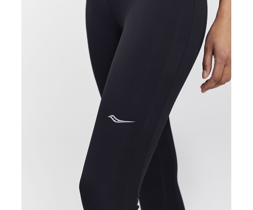 Women's Saucony Fortify Tight Black | UK-04712